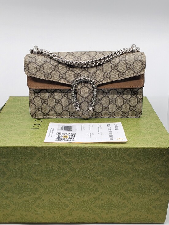 Gucci Handbags - Gucci GG Supreme Small Crystal Shoulder Bag